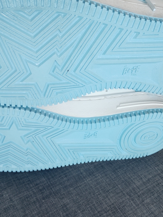 Bape STA White and Light Blue Men’s Athletic Shoes main image 9
